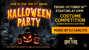 Our Halloween party is back for year six, and we’re making it a good one.
